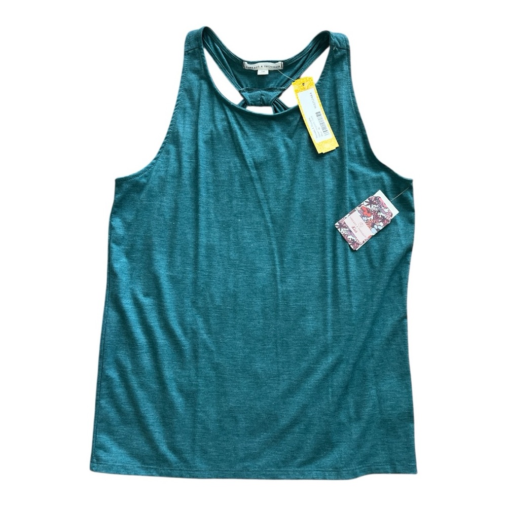 🆕 Kids Teal Sleeveless Keyhole Tank Top Size 16